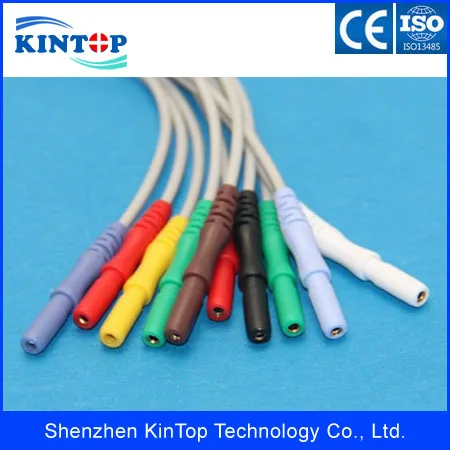 Совместимый новый кабель Holter DIN 10-lead ECG leadпровода электрод защелка/Ага с CE
