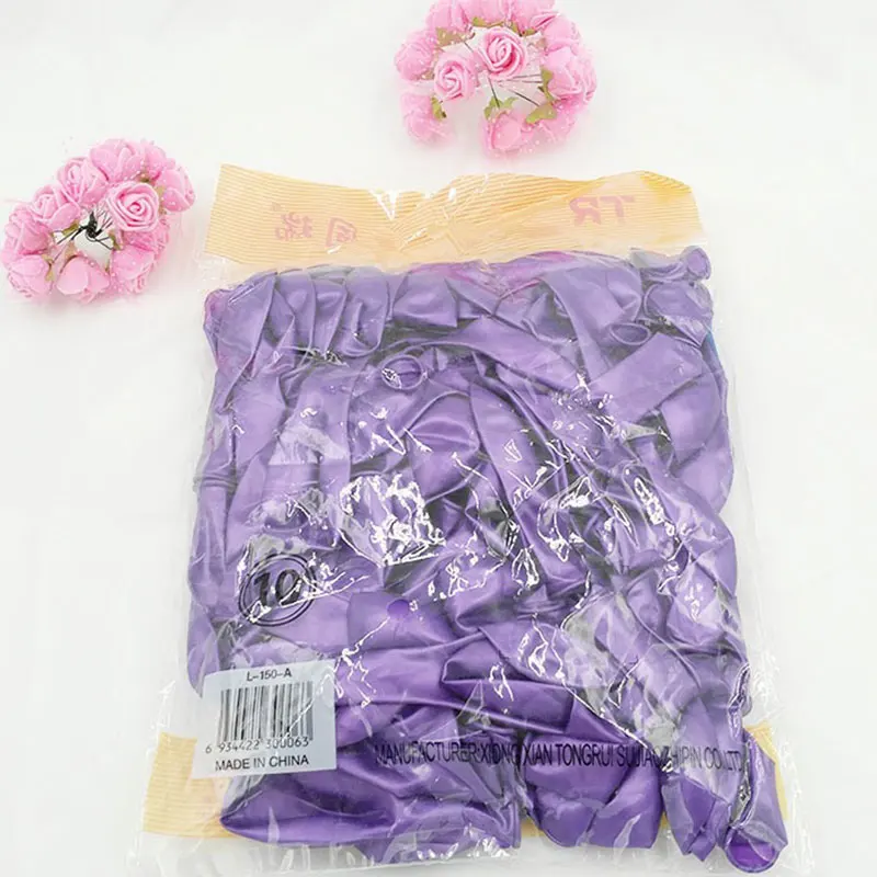 06 Birthday Balloons 10pcs/Hot 1.5g Pearly 10 Inch Round Latex Balloon Kids Toys Wedding Happy Birthday Party Decoration Balloons - Color: 06