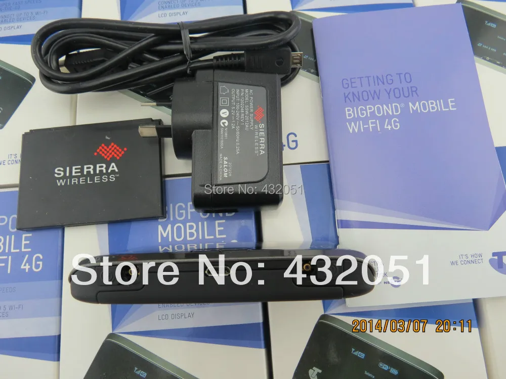 Разблокированный беспроводной модем маршрутизатор Sierra AirCard 760s Telstra 4G LTE со слотом
