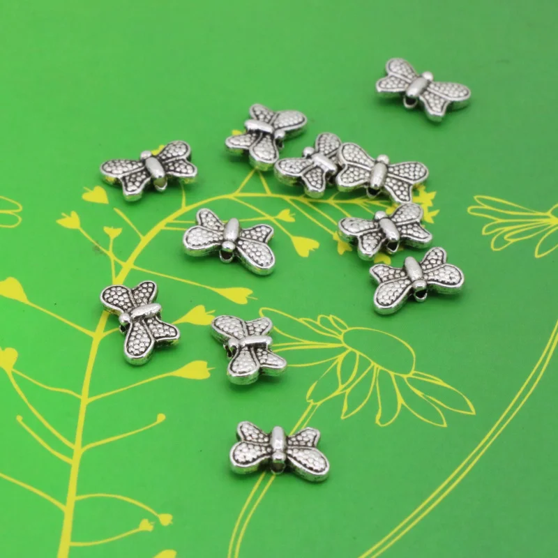 Аксессуары Kirsite в виде бабочек и цветов бусины россыпью для рукоделия