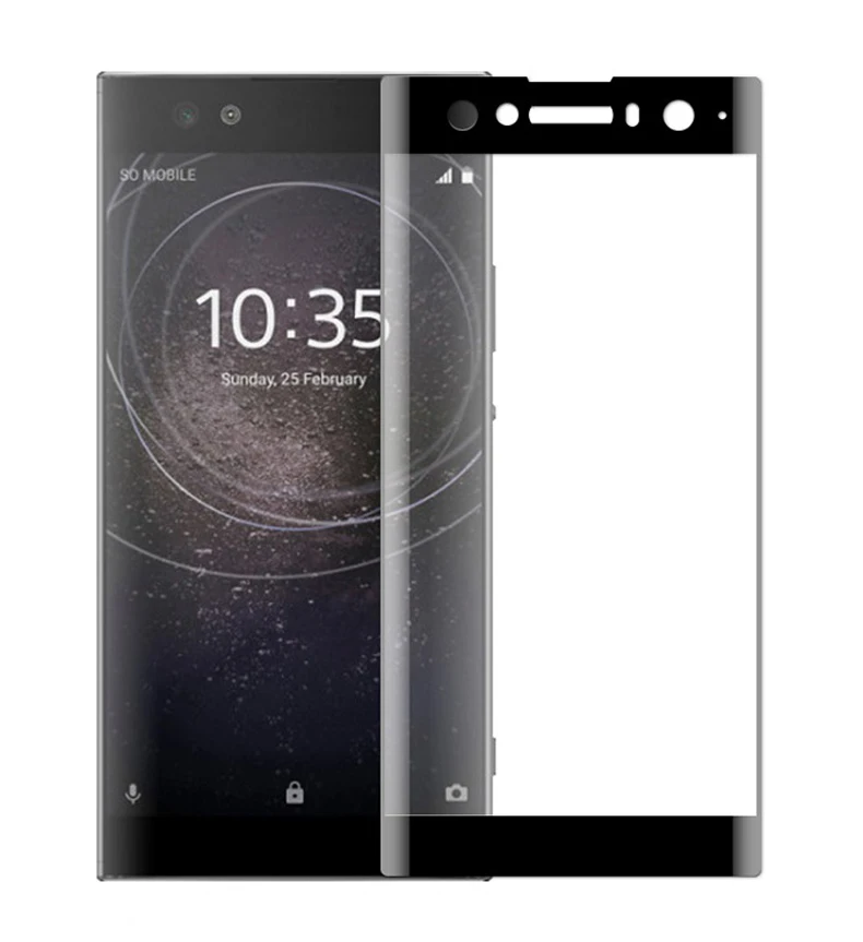 Закаленное стекло для Sony Xperia XA2 Ultra полное покрытие 9H | Мобильные телефоны и