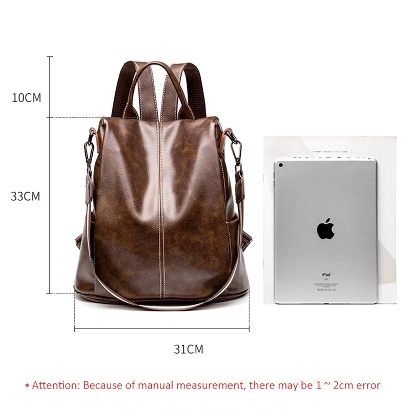 POMELOS роскошный женский рюкзак из искусственной кожи с защитой от кражи для