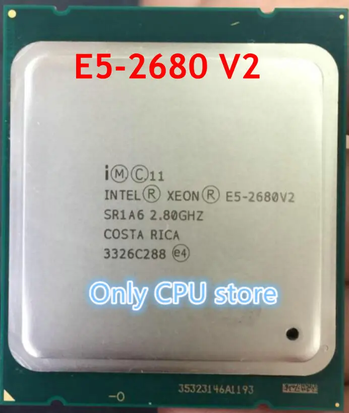 Процессор Intel Xeon E5-2680 V2 Процессор 2,8 LGA 2011 SR1A6 десять E5-2680V2 ядер процессора сервера e5-2680 V2 E5 2680V2