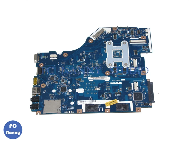 Системная плата PCNANNY MB.TZZ02.001 Оловянная деталь 72 LA-6631P MBTZZ02001 для acer aspire 5736z системная