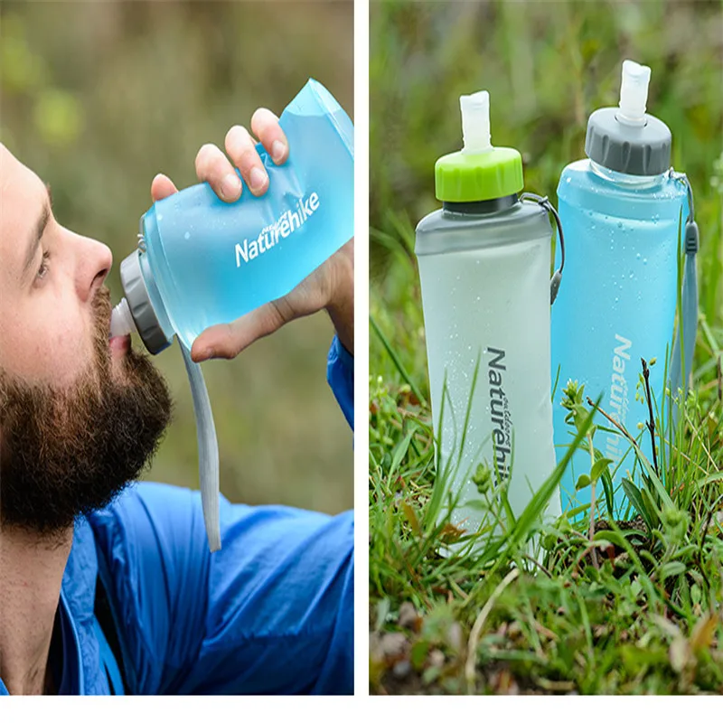 Naturehike BPA спортивный складной мягкий мешок для воды бутылка чайник фляжка