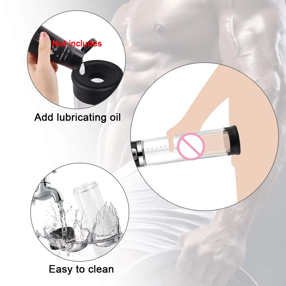 Электрический вибратор для увеличения пениса автоматический насос вакуумный