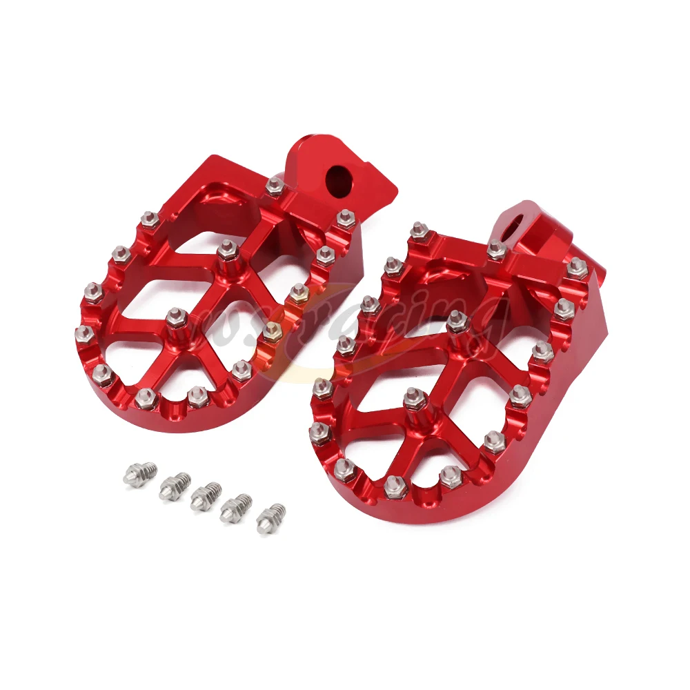 Мотоцикл заготовка MX широкие подножки педали для ног Husqvarna CR SM WR SMS WRE TC TE TXC TXCi 50 65 125