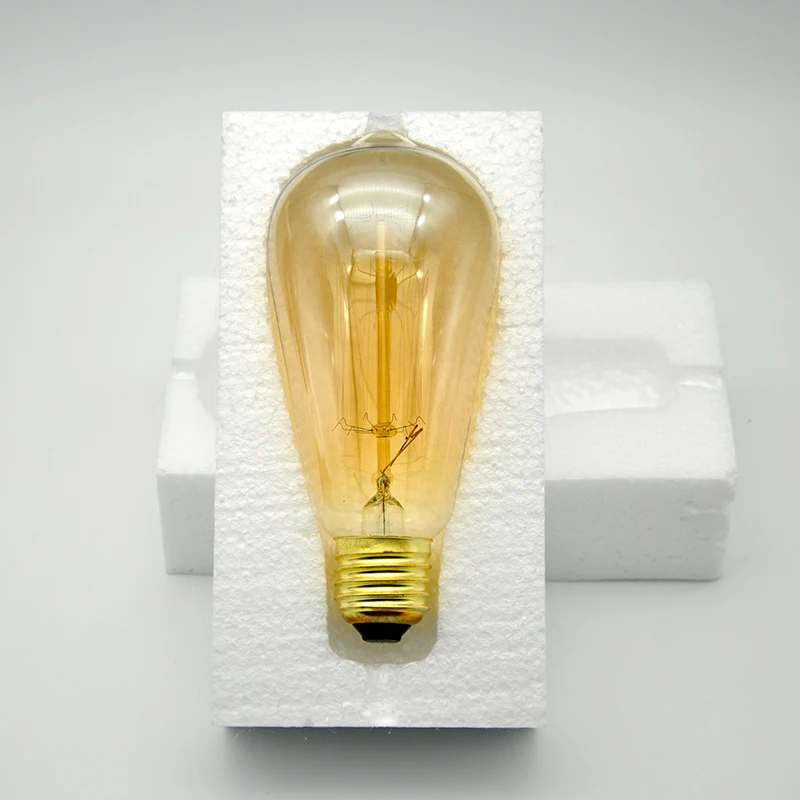 Винтажная лампа Эдисона E27 40 Вт Ретро накаливания светильник ственский