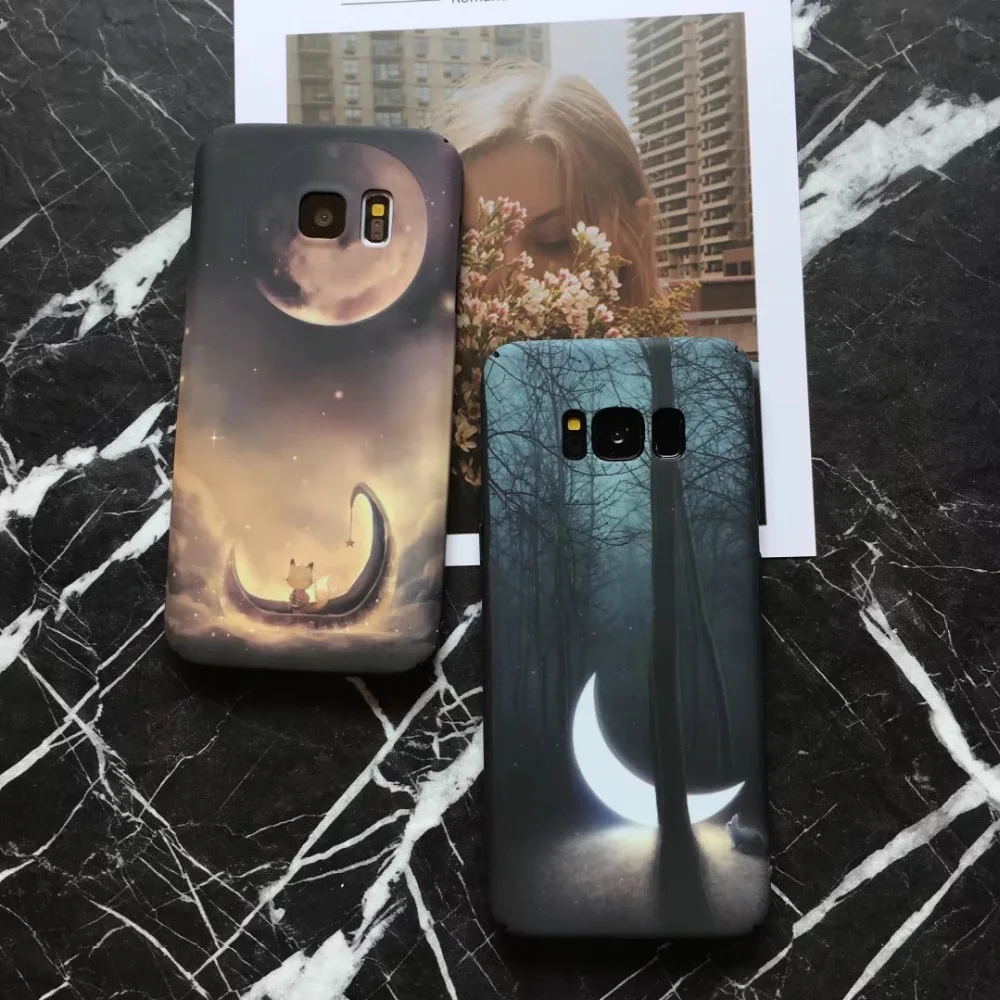 Светящийся в темноте чехол из поликарбоната для Samsung Galaxy S10 S8 S9 Plus S10E S7 Edge Note 8 9 10 Pro