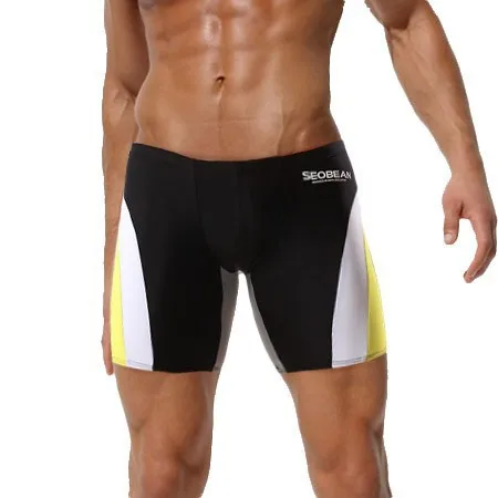 Трусы боксеры мужские длинные пикантные плавки для плавания одежда серфинга