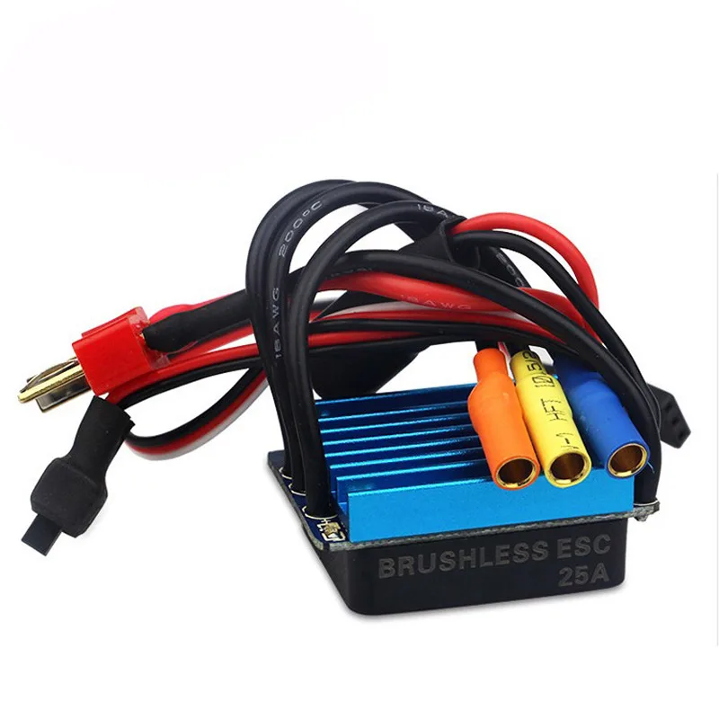 25А бесщеточный ESC электрический регулятор скорости для 1/18 1/16 HSP Redcat Traxxas HPI Tamiya RC внедорожный автомобиль грузовик