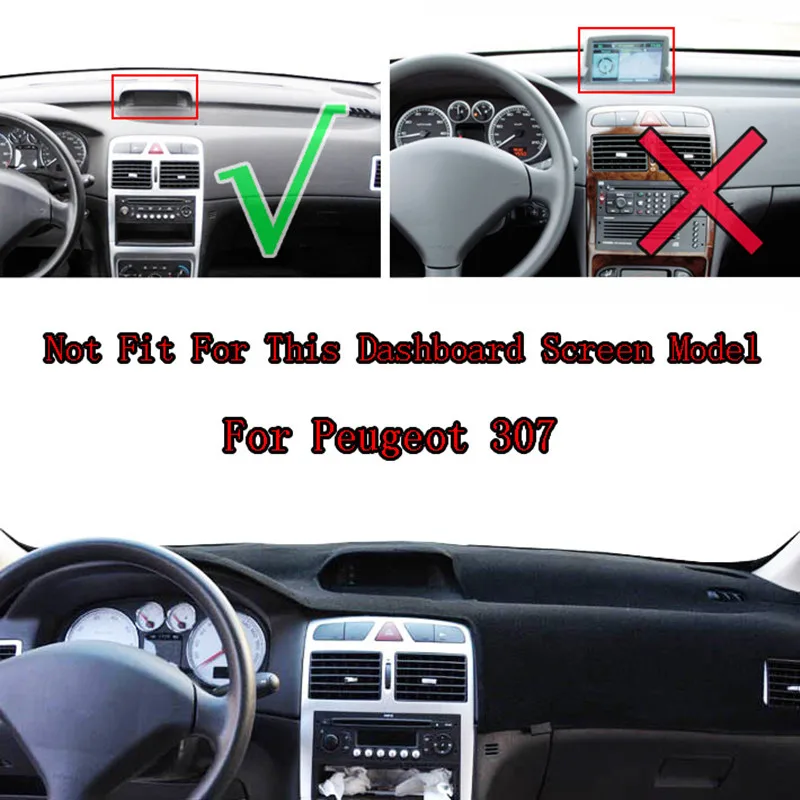 Защитный ковер для приборной панели Peugeot 307 | Автомобили и мотоциклы