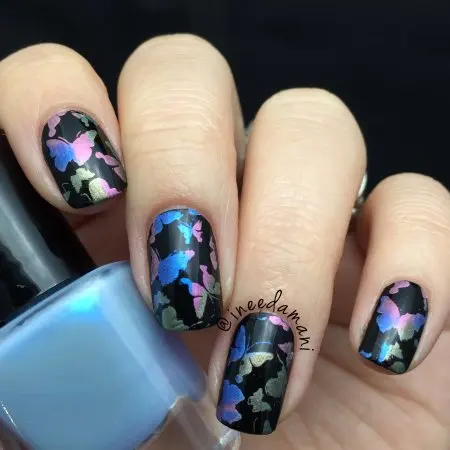 Романтический Бабочка Шаблоны Ногтей Штамп Шаблон Изображение Пластины Плиты BORN