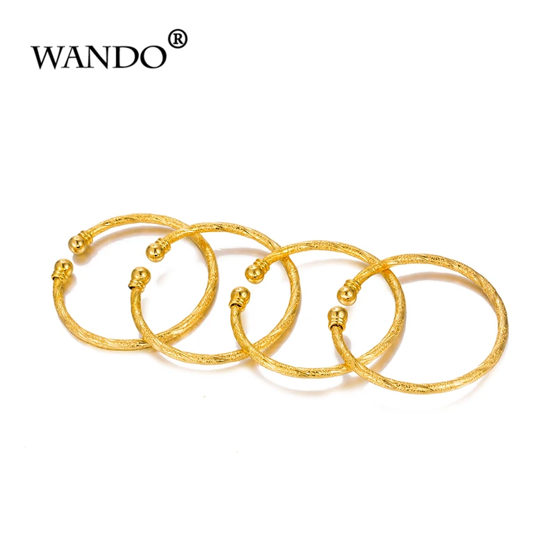 WANDO 4 шт. Рождественский подарок маленький браслет для девочек/ребенок золотой