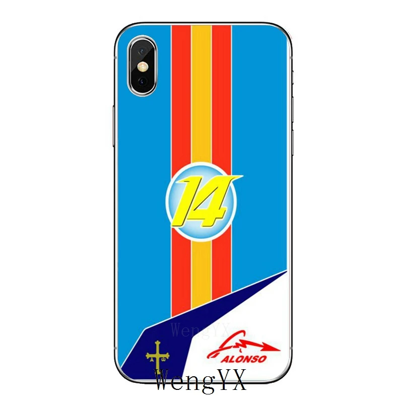 Тонкий, из ТПУ, мягкий чехол для телефона Apple iPhone X XR XS Max 8 7 6s 6 plus SE 5S 5c 5 4S 4 Fernando Alonso racing - Цвет: Fernando-Alonso-A-03