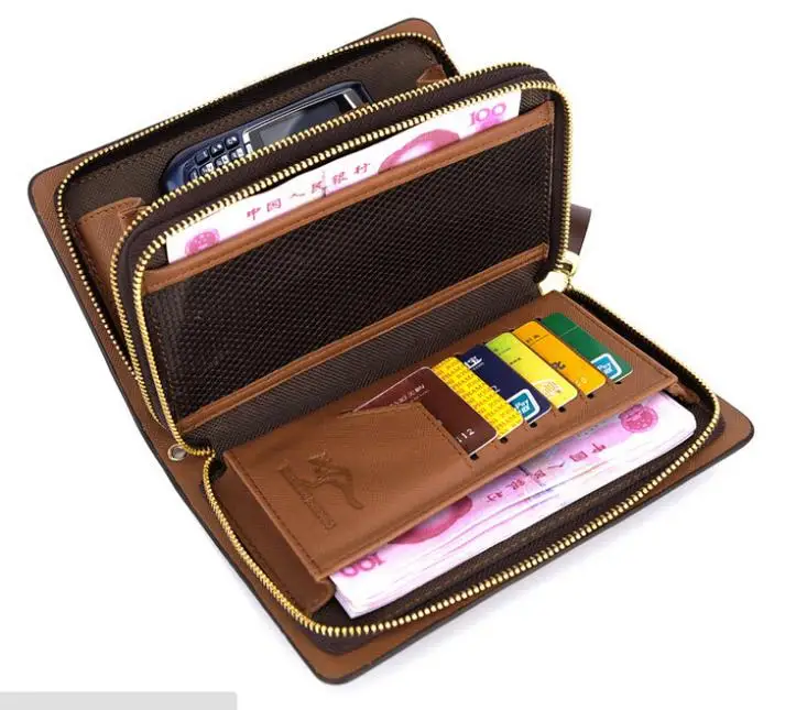 A generation of fat Kangaroo hand header layer leather bag men clutch wallet long section male business packa|generator muffler|generator waterwallet