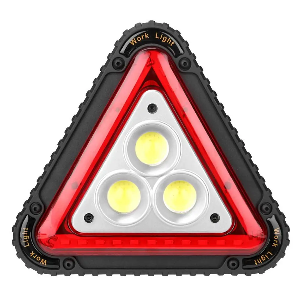 36LED COB треугольный рабочий светильник Предупреждение ющий светильник USB Перезаряжаемый Многофункциональный Открытый кемпинговый тент светильник