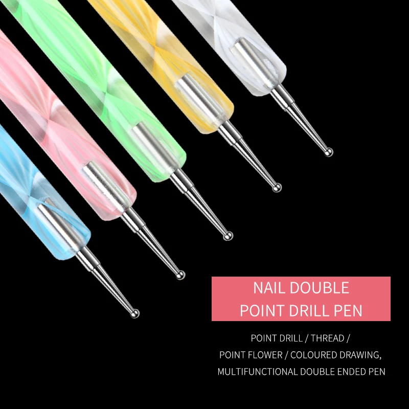 5 шт./упак. Профессиональный Nail Книги по искусству инструмент 2 способа Swirl Marbleizing