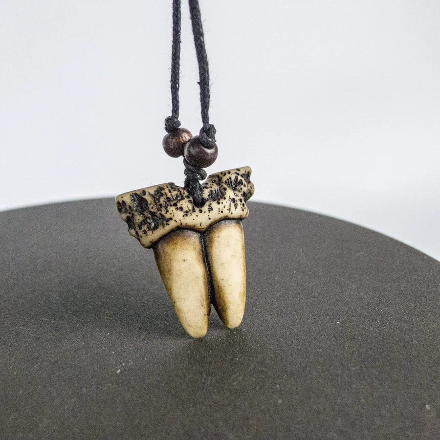 Tooch Cool Man Jewelry Bone Art имитация кости яка материал ожерелье подвеска винтажные