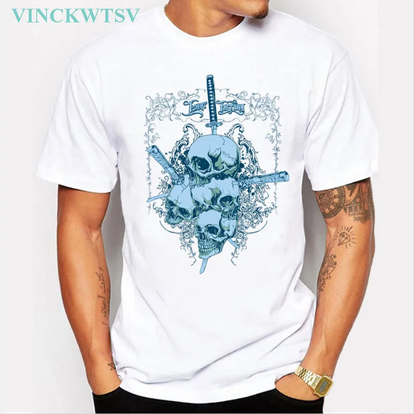 Новинка 2017 года поступления мода фехтовальщик Дизайн Для мужчин футболка