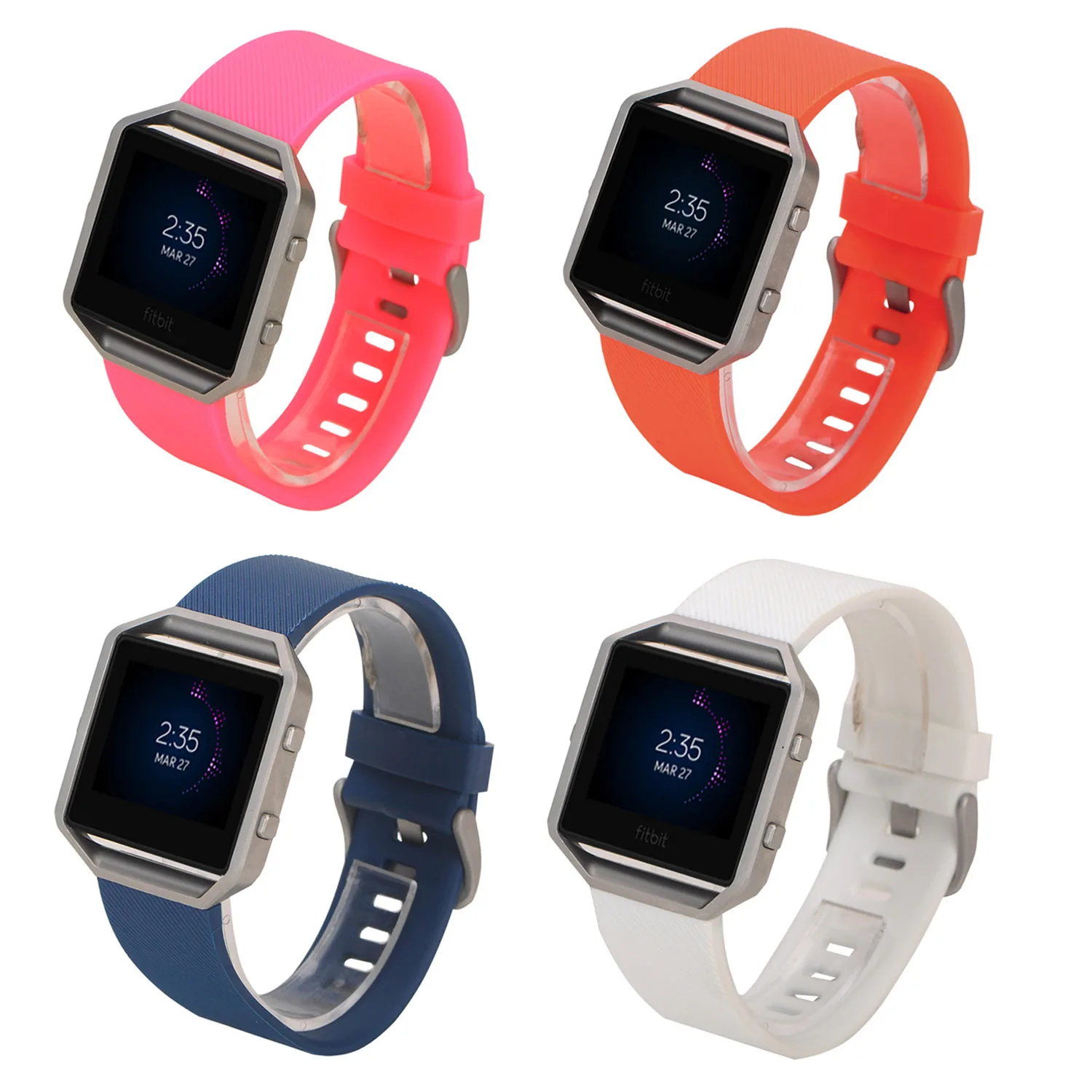 Большой 23 мм браслет Gosear для фитнеса ремешок на запястье сменная рамка Fitbit Fit bit