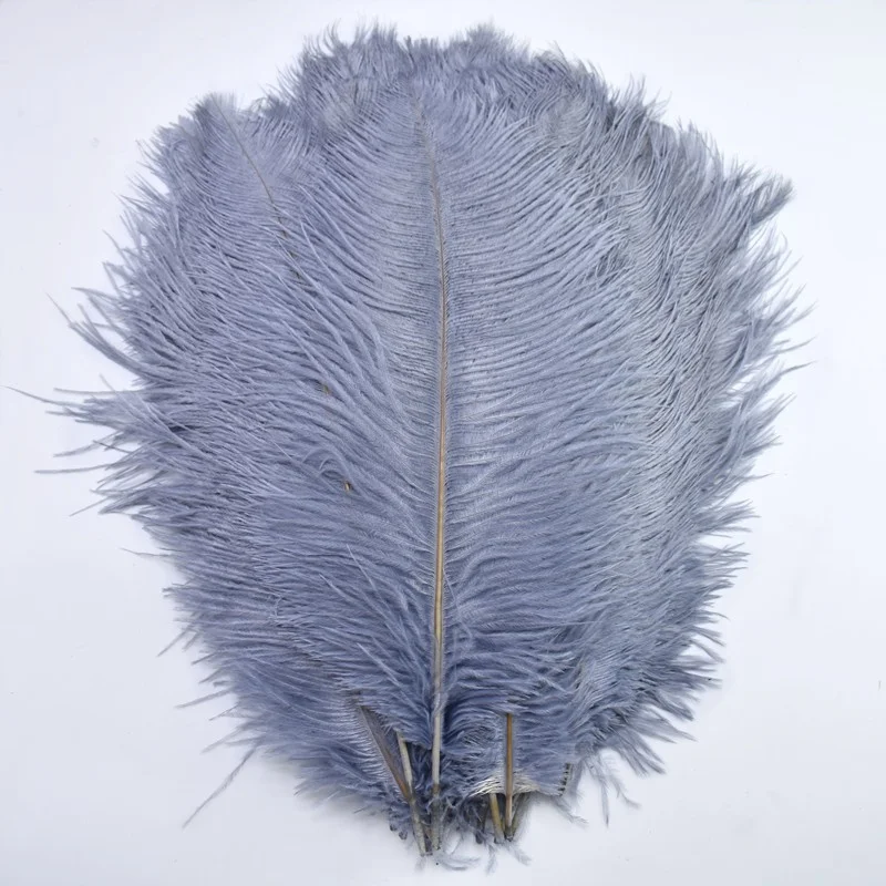 10 шт./лот 15-70 см серые перья страусиный шлейф для самостоятельного изготовления ювелирных изделий Натуральные Большие Перья ваза для дома вечерние украшения