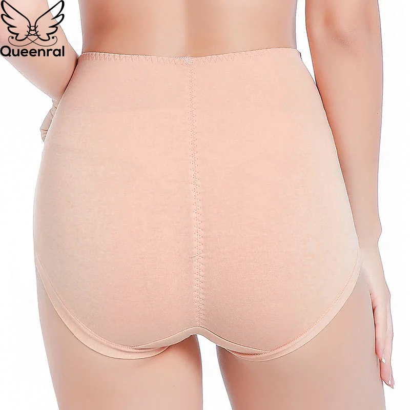 Queenral трусики Для женщин хлопок плюс Размеры L XL XXL XXXL Высокая талия трусы нижнее