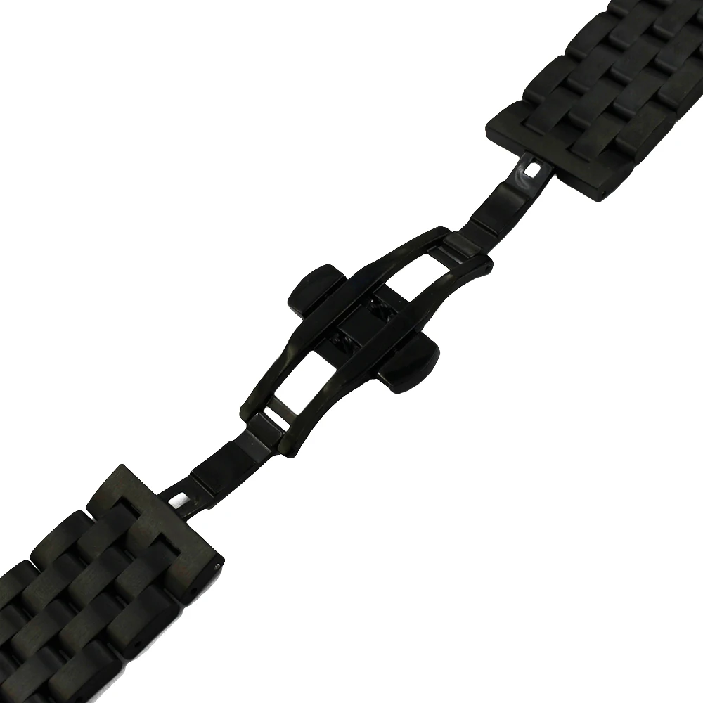 Stainless Steel Watch Band 22mm for Asus ZenWatch 1 2 Men WI500Q WI501Q Butterfly Clasp Strap Quick Release Loop Belt Bracelet