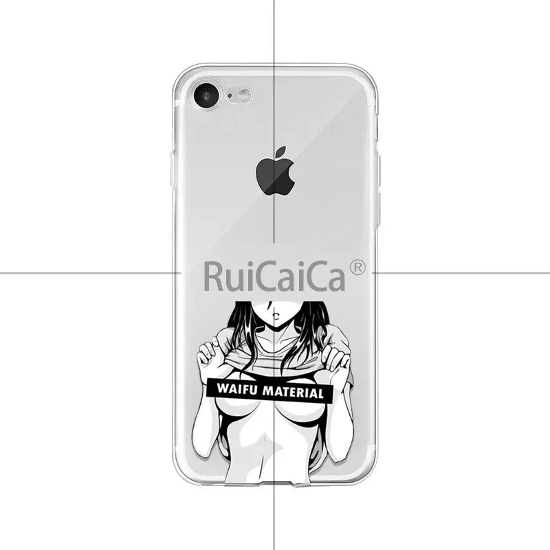 4 Ruicaica Senpai аниме Waifu красочные милые распродажа крутой чехол для телефона для iPhone 8 7 6 6S Plus X XS max 10 5 5S SE XR Coque Shell - Цвет: 4