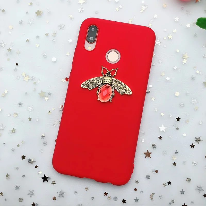 Red Bee Пчелки чехол для samsung Galaxy S9 S8 S10 Lite A6 A8 плюс J4 J6 A9 A7 J3 J5 J7 S7 edge Note 8 M10 20 Мягкий силиконовый чехол - Цвет: Red Bee