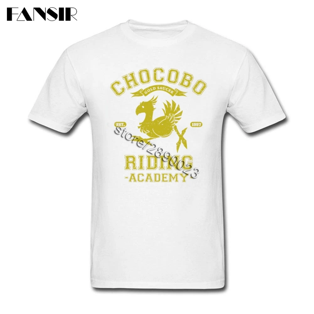 2020 крутая футболка Chocobo Мужская хлопковая с коротким рукавом на заказ брендовая