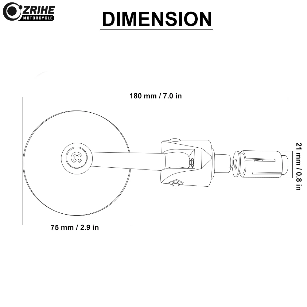 22 мм 7/8 &quotмотоцикл Складная Ручка Бар Конец Зеркала кафе гонщик для KAWASAKI Ninja ZX7R ZX9R
