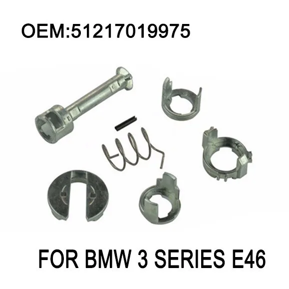 Kit de reparación de cerradura de puerta E46, compatible con BMW E46 3 Series 323i 323c 323ci 325i 325xi 325c 325ci 328i M3, cilindro de barril 1998-2006