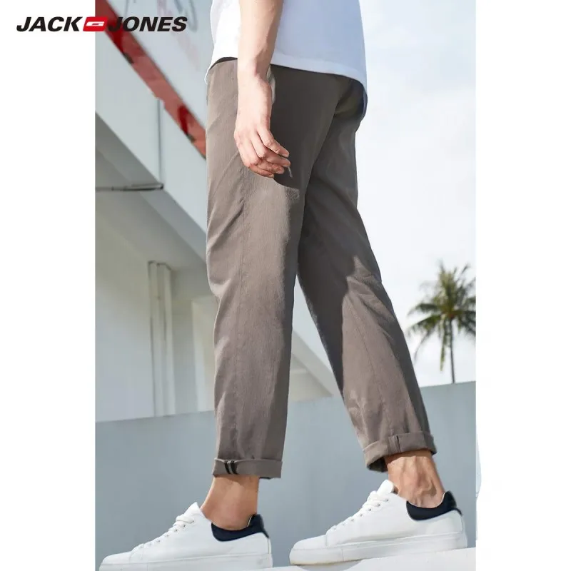 Мужские льняные шаровары JackJones облегающие деловые Повседневные Удобные брюки |