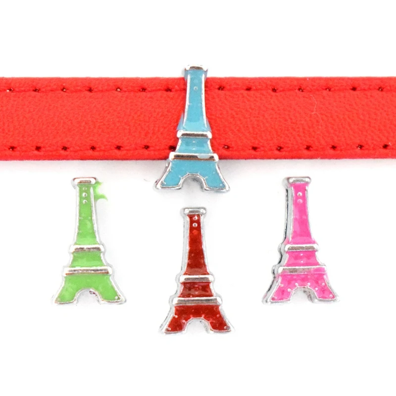 10 мм эмалированные шармы для башен плоские металлические бусины с отверстиями