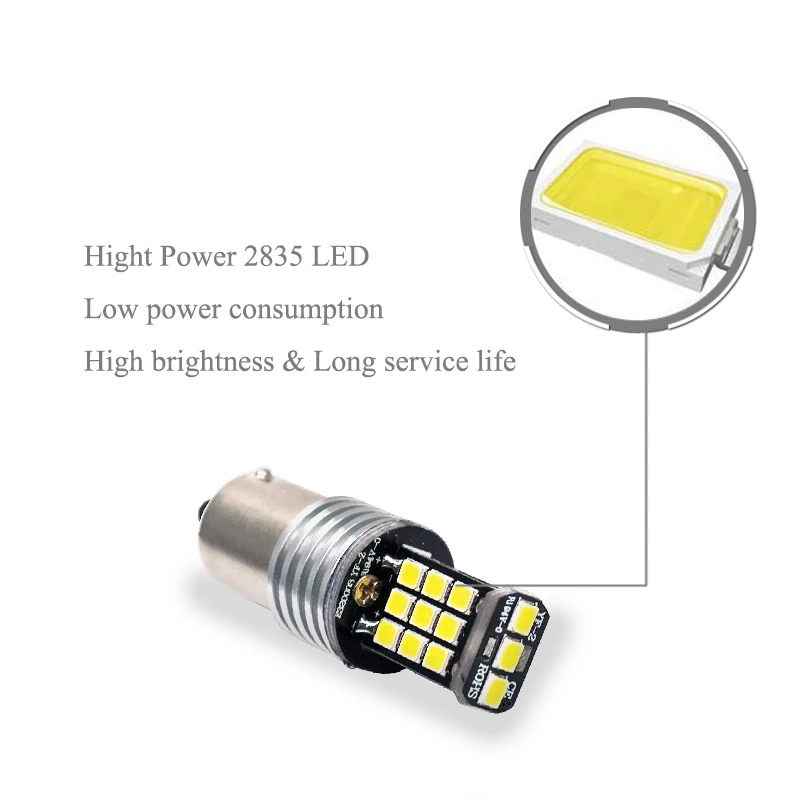 1x1156 LED BA15S P21W 21 led 2835 чипы стоп сигналы задний фонарь DRL Автомобильная Хвостовая