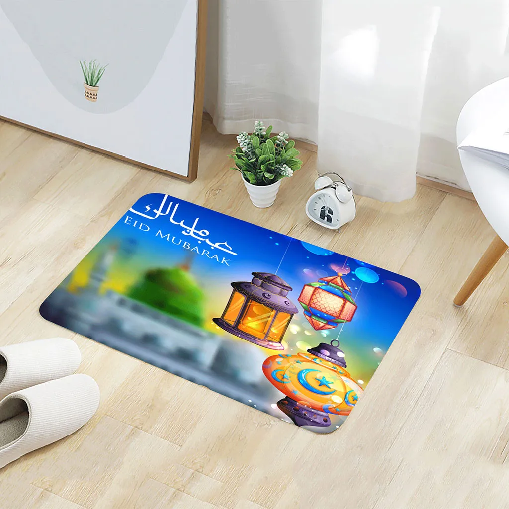 Ramadan Festival удобный квадратный фланелевый кухонный нескользящий коврик 40x60 см