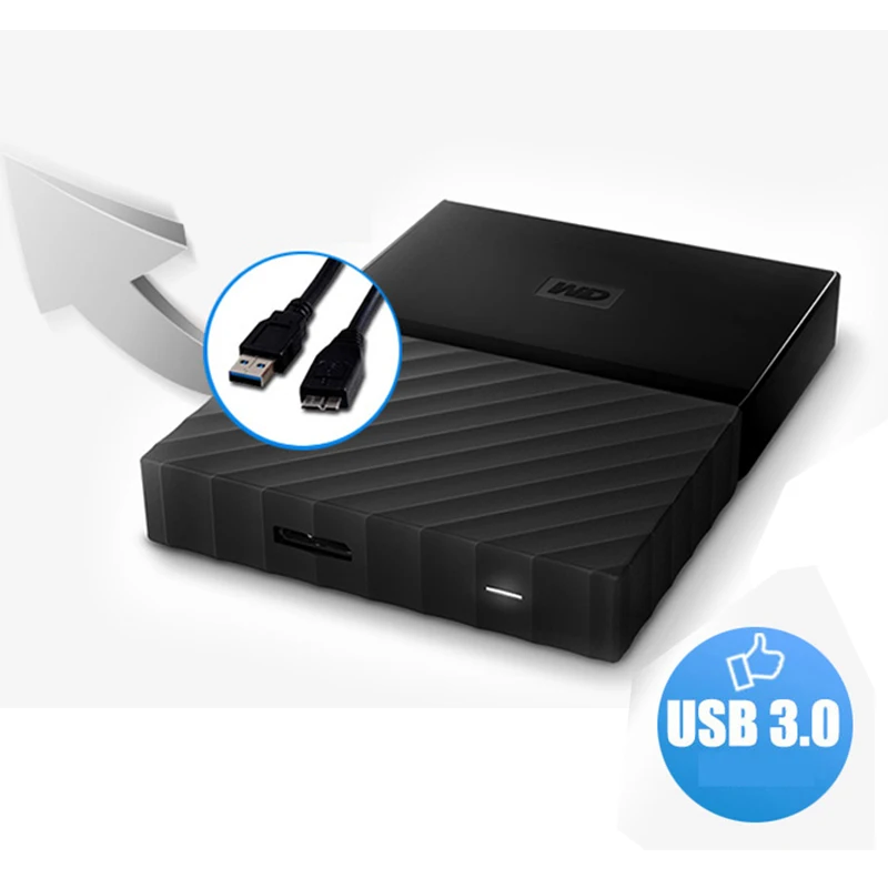 Western Digital My Passport hdd 2 5 USB 3 0 SATA Портативный HDD хранения устройств памяти внешний