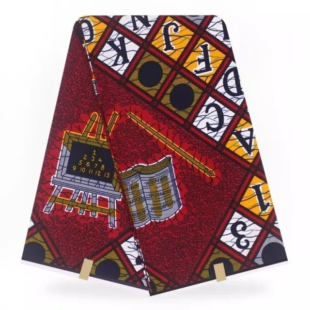 

Pagne Africain hot Wax Veritable 2019 Latest Design African Ankara Fabric 6yard/lot African Wax Prints Fabric For Patchwork