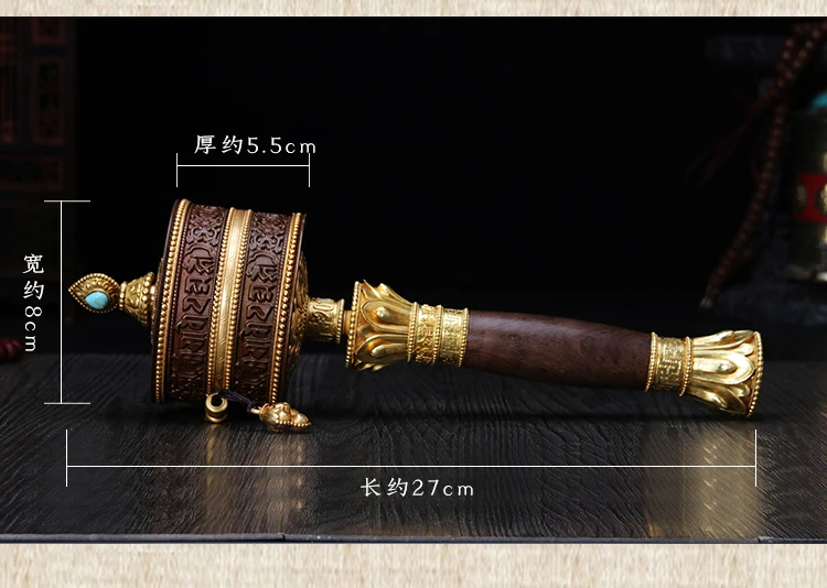 GOOD # Wholesale Buddhist article Greco-Buddhist Tibet Nepal Temple Buddhism recite chant scriptures prayer Rotating wheel-B26 |