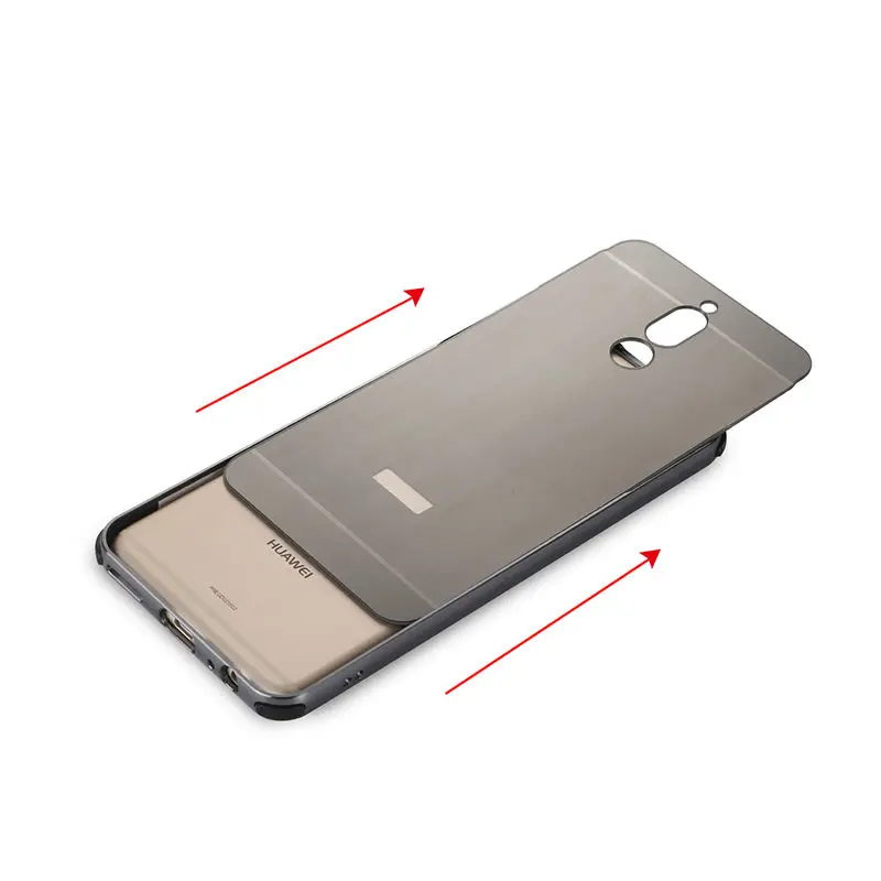 Роскошный Алюминиевый металлический каркас бампер для Huawei Mate 10 lite чехол матовый