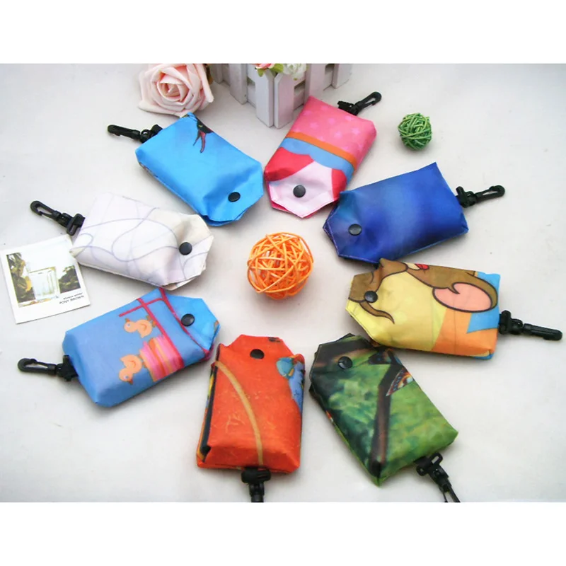 

Grocery Tote Foldable Polyester Reusable Shopping Bags Durable Lightweight Bags New