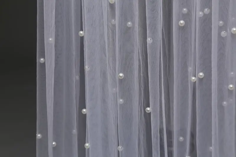 Длинная вуаль для невесты 2 м Лидер продаж белая/цвета слоновой кости с гребнем