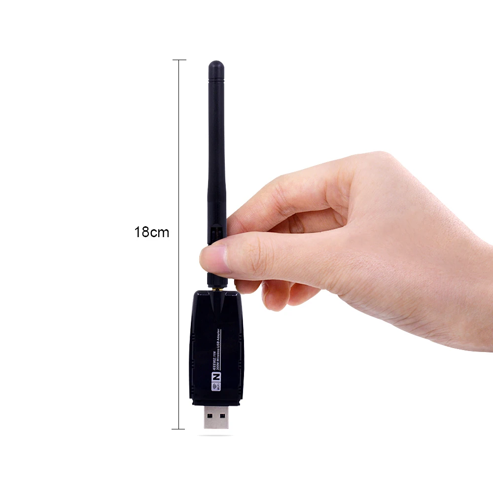 CHIPAL Мини приемник USB Wi-Fi беспроводной Wifi адаптер 2dB антенна Соединительная плата локальной компьютерной сети 802.11n/b/g 300 Мбит/с высокоскоростной адаптер Wi-Fi