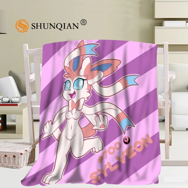 Blanket Изготовленный На Заказ Umbreon Покемон Иви одеяла из фланелевой ткани 56x80 дюймов 50X60 дюймов 40X50 дюймов одеяло для дивана, кровати для детей взрослых теплое одеяло - Цвет: Blanket