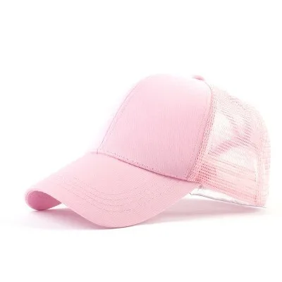 pink mesh Новинка, блестящие бейсбольные кепки с конским хвостом, блестящая Высококачественная модная женская регулируемая бейсболка в стиле хип-хоп - Цвет: pink mesh