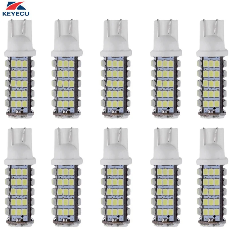 KEYECU 10x супер яркий белый 3020 68 SMD T10 194 168 158 Автомобильные светодиодные лампы 12В