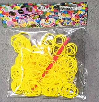11 yellow B 200pcs 200 шт./пакет Радуга эластичной резинкой черный, белый цвет для браслет лента с бисером вязаный Подвески пополнения посылка - Цвет: 11 yellow B 200pcs