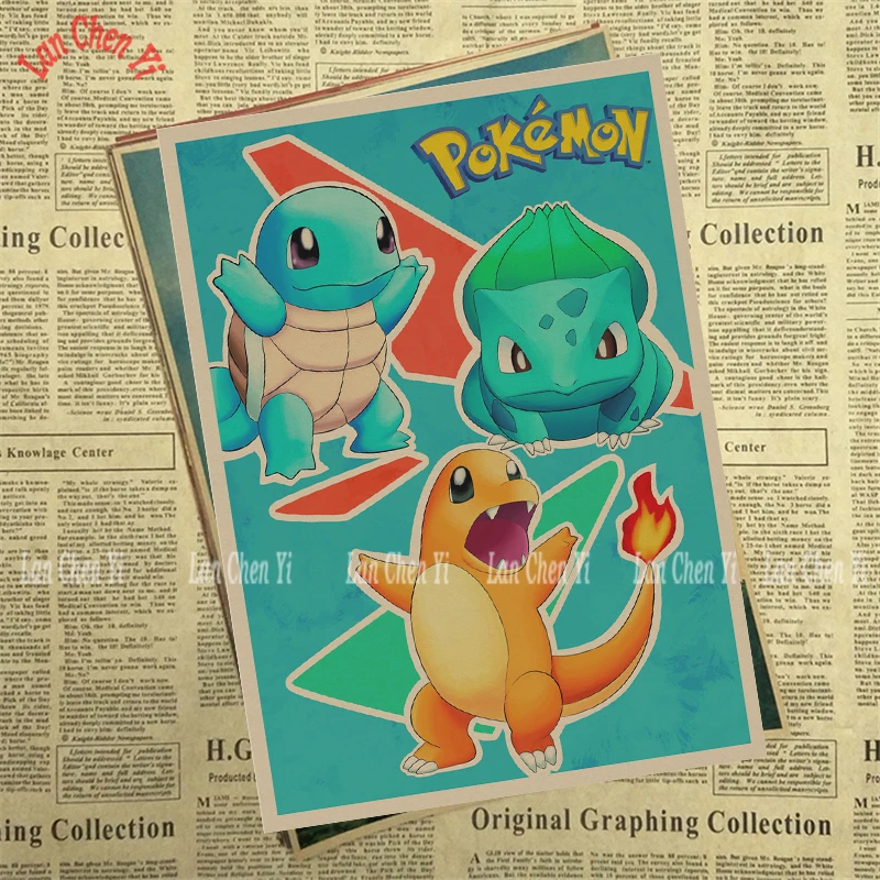 Карманные винтажные постеры Монстр для дома бара гостиной Декор крафт-бумага