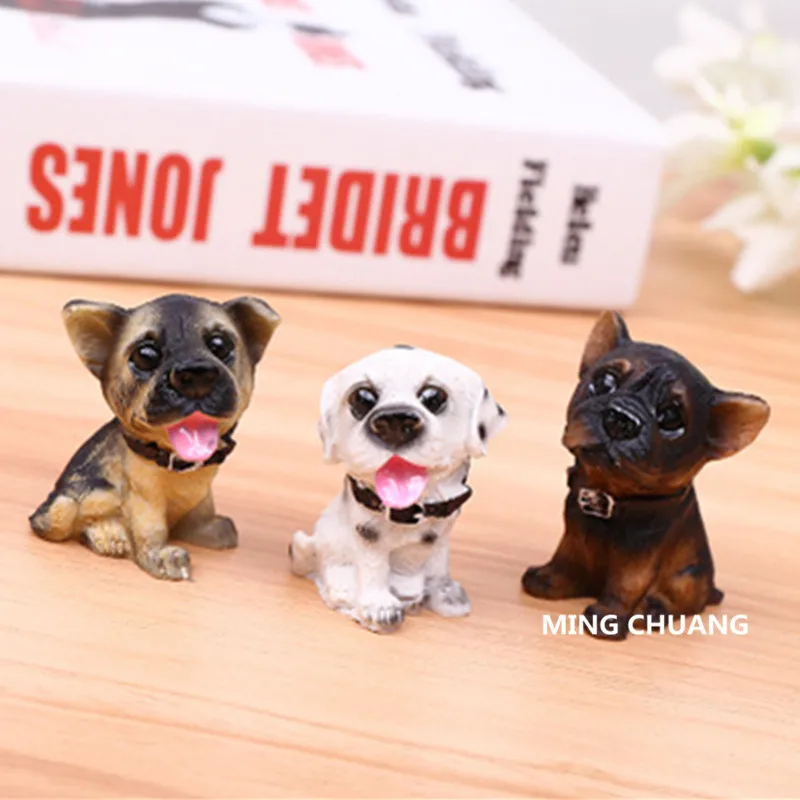 Милый щенок статуя ротвейлера немецкая овчарка французский бульдог мопс